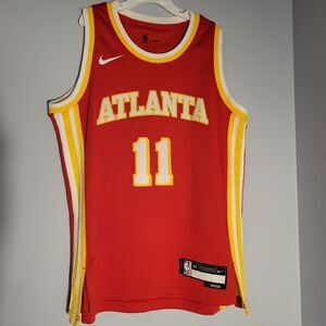 Nike Icon Dri-Fit NBA Atlanta Hawks Trae Young #11 Red Jersey Youth M 10/12